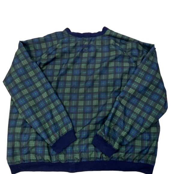 Sunderland Scotland Men Large Plaid Pullover Golf Windbreaker Jacket - Picture 7 of 10
